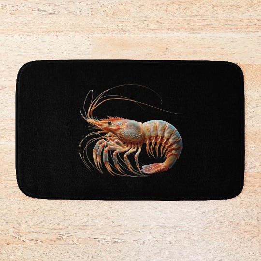Ocean Elegance : The Grace of a Shrimp Bath Mats