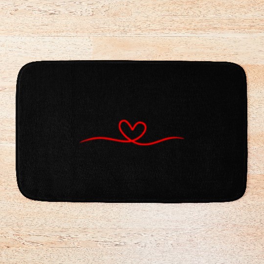 Love Heart Swirl Bath Mats