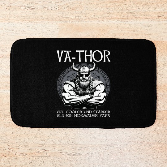 Viking Warrior Man Odin Thor Norman Walhalla Bath Mats
