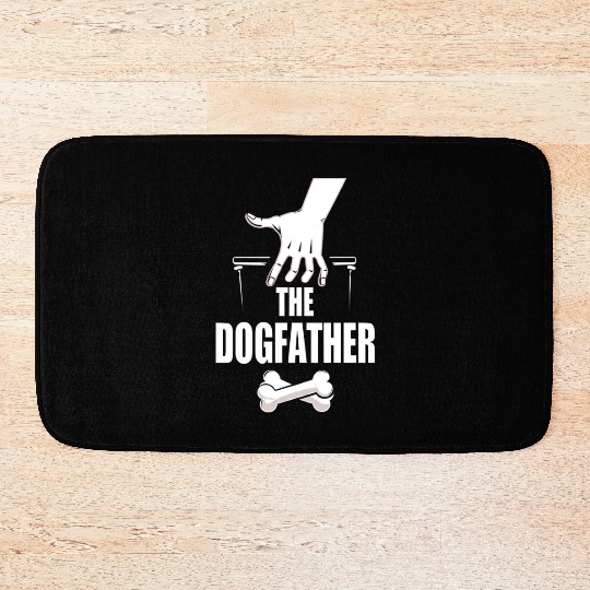the dogfather Bath Mats