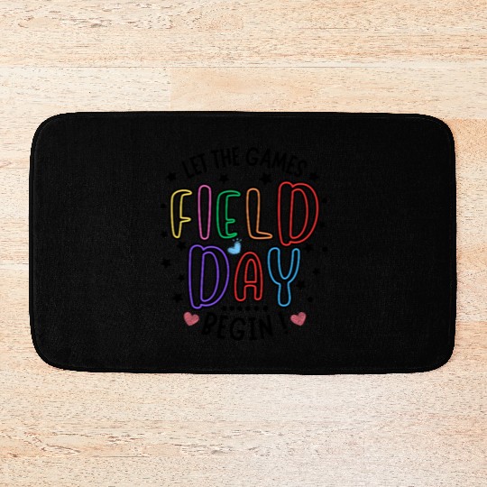 Let The Games Begin Field Day Teacher Student Bath Mats