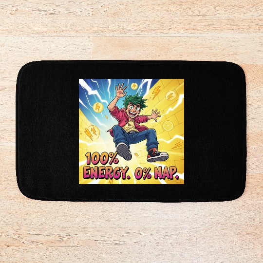 Lemon Bolt No Sleep. Just Zaps Bath Mats