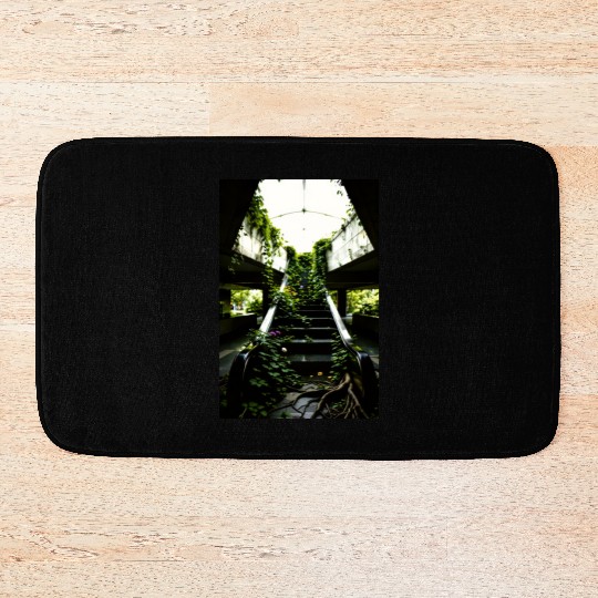 Echoes of Growth Nature Reclaims the Halls Bath Mats