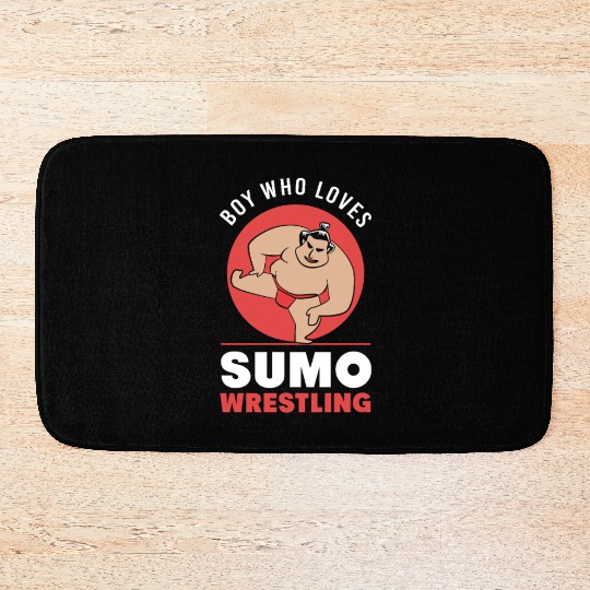 Sumo Wrestler Boy Japan Wrestling Bath Mats