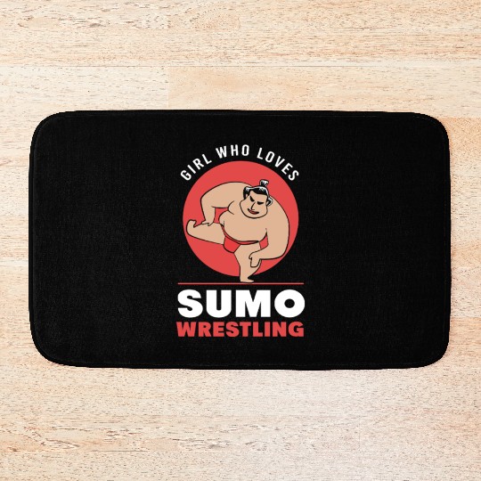 Sumo Wrestler Girl Japan Wrestling Bath Mats