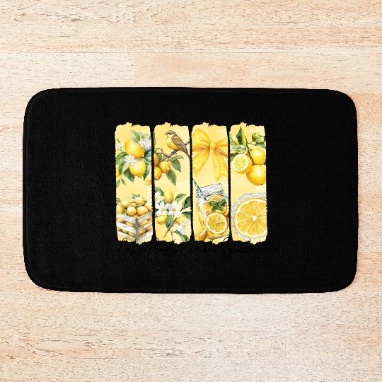 Summer Lemon Easy Peasy Bath Mats