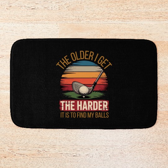 Golf Funny Dad Joke Bath Mats