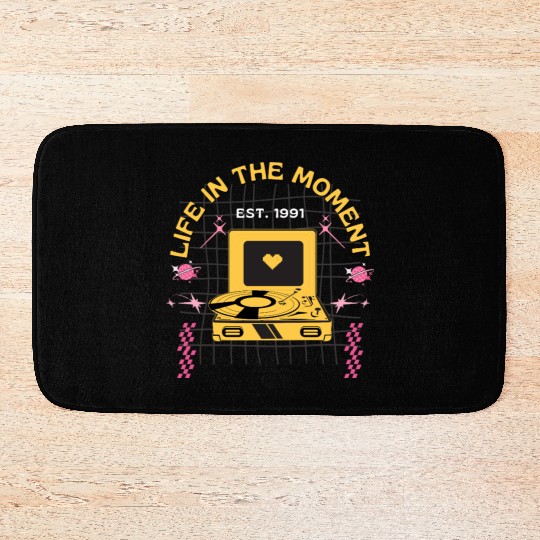 Live In The Moment Bath Mats