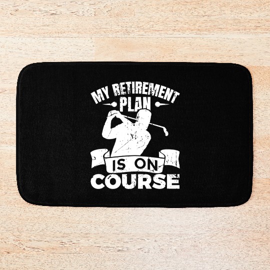 Golf Player Retirement Bath Mats