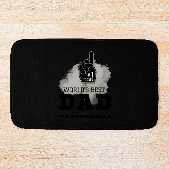 World’s Best Dad – Father’s Day Gift Bath Mats