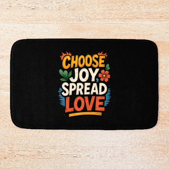 Choose Joy Spread Love Bath Mats