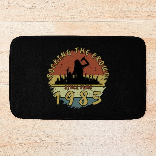 40th Birthday Rocking the crowd SNG 06/1985 Bath Mats