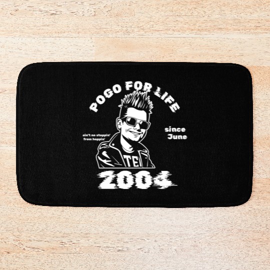 21st birthday Pogo for life since 06/2004 Bath Mats