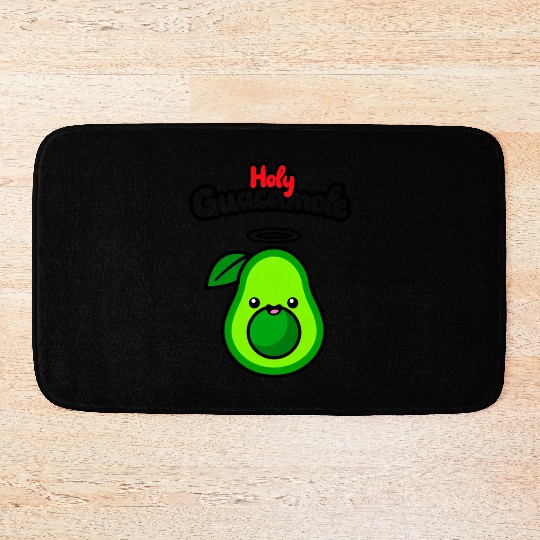 Holy Guacamole - Kawaii Avocado Vibes 2025 Bath Mats