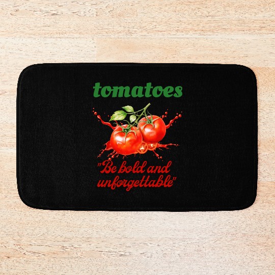Be Bold & Unforgettable Tomato Bath Mats – Unisex Style