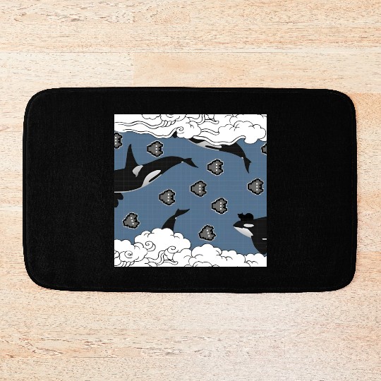 Orca Galaxy Patrol Bath Mats