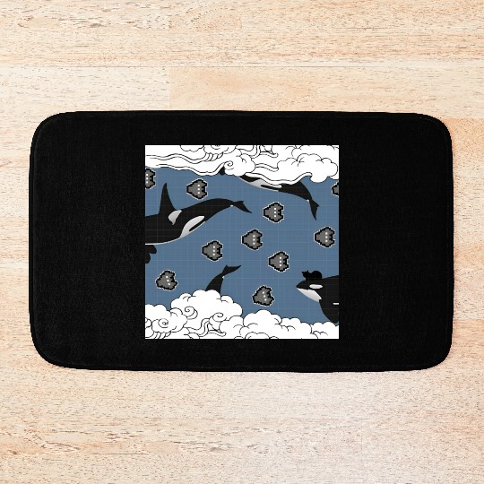 Orca Galaxy Patrol Bath Mats