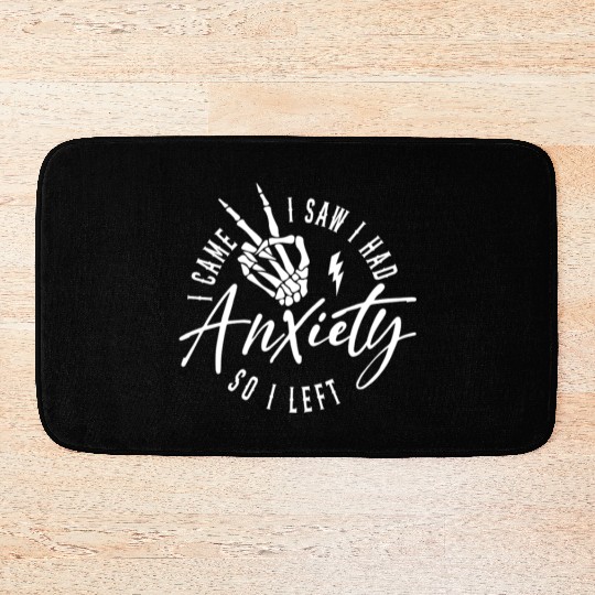 Motivational Quotes Anxiety Bath Mats