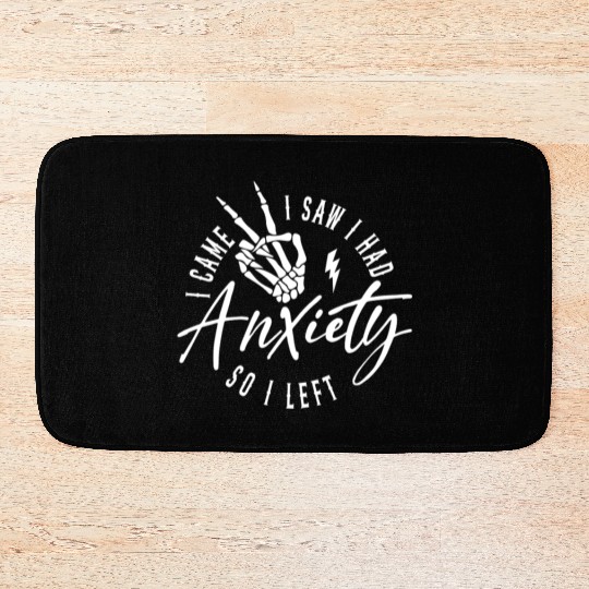 Motivational Quotes Anxiety Bath Mats