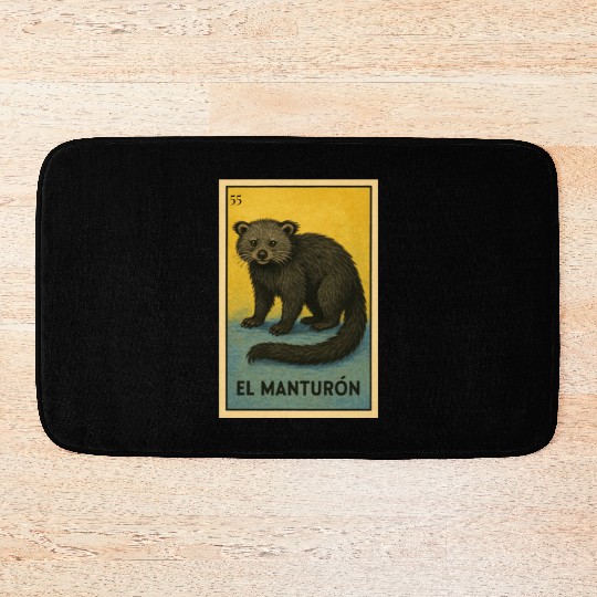 EL MANTURÓN - THE BEARCAT - LA LOTERÍA Bath Mats