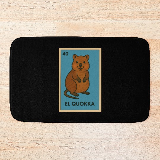 EL QUOKKA - THE QUOKKA - LA LOTERÍA Bath Mats