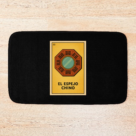 EL ESPEJO CHINO - THE CHINESE MIRROR - LA LOTERÍA Bath Mats
