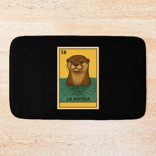 LA NUTRIA - THE OTTER - LA LOTERÍA Bath Mats