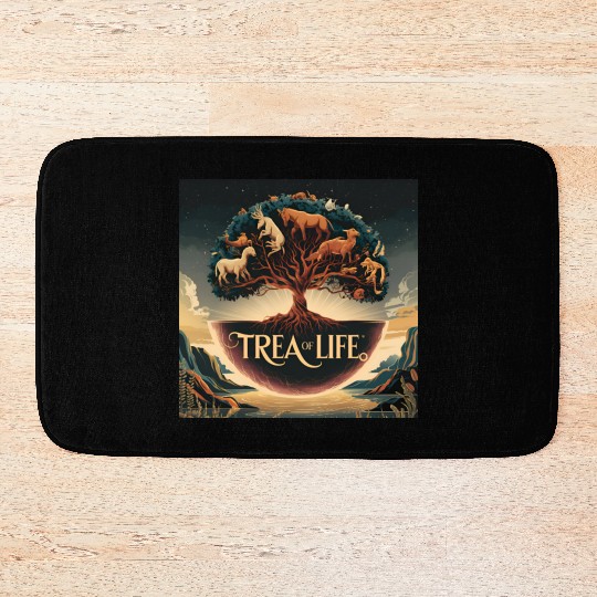 Sacred Tree of Life Bath Mats