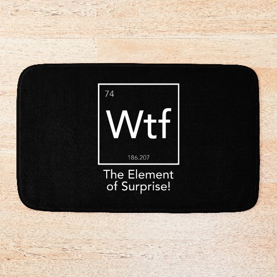 The Element of Surprise Bath Mats