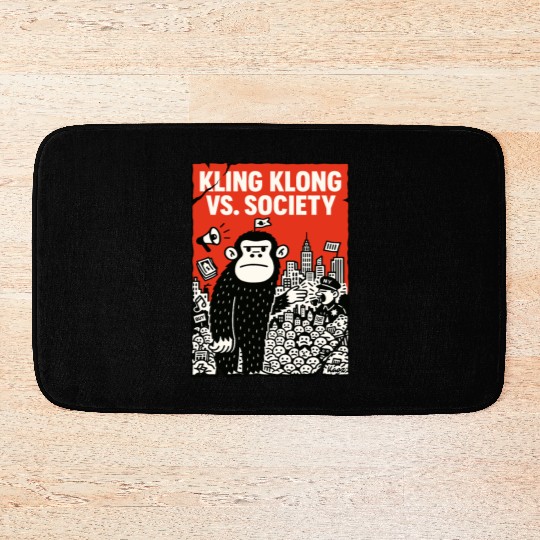 Kling Klong vs. Society – Protest Ape Bath Mats