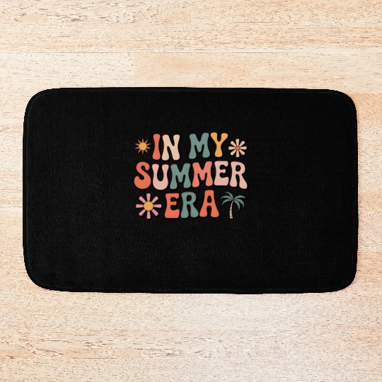 In My Summer Era Groovy Last Day of School Teacher Bath Mats