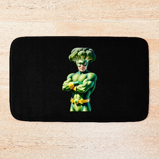 Broccoli Superhero Bath Mats