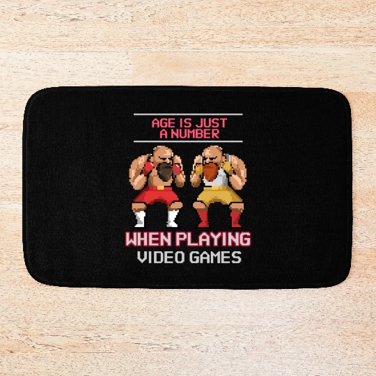 Age Is Just A Number Gaming Bath Mats