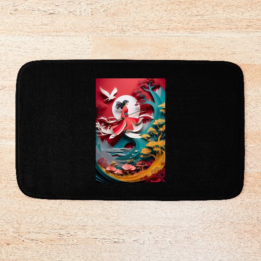 Crimson Warrior Bath Mats
