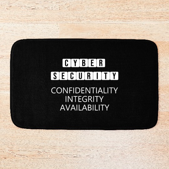 CIA Triad - Cyber Security Code Bath Mats