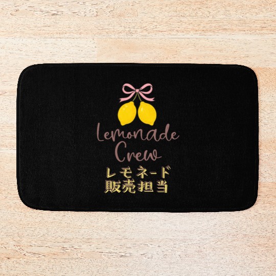 Lemonade Crew Coquette Bow Bath Mats
