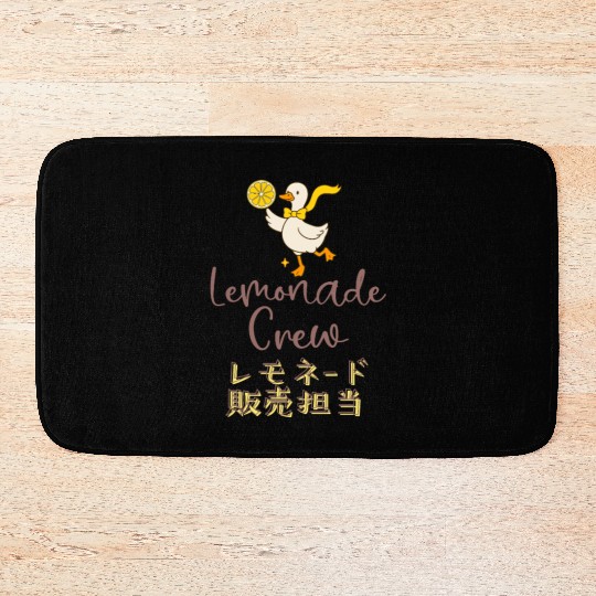 Lemonade Crew Kawaii Goose Bath Mats