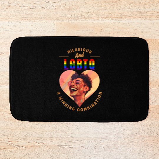 HILARIOUS AND LGBTQ A WINNING COMBINATION Bath Mats