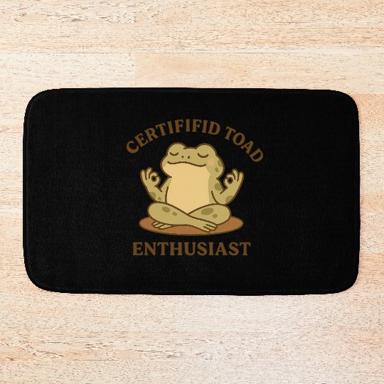 Certififid Toad Enthusiast Bath Mats