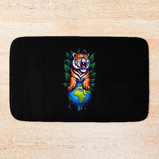 Tiger Earth Embrace ✦ Eco Accessory ✦ Vibrant Bath Mats
