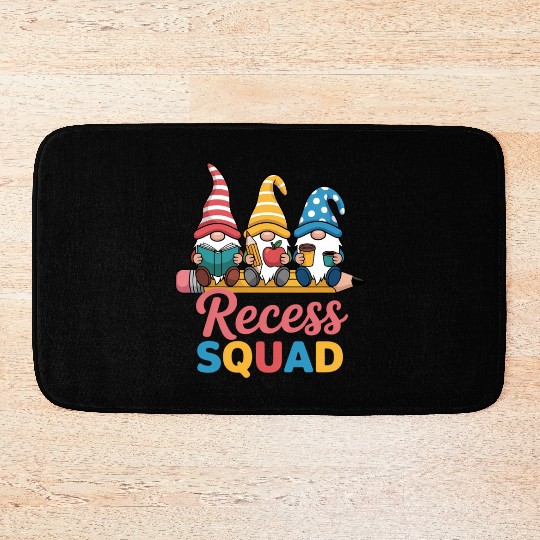 Recess Squad Teacher Para Playground Student Bath Mats