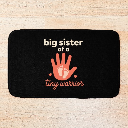 NICU Sibling Preemie Big Brother Big Sister Bath Mats