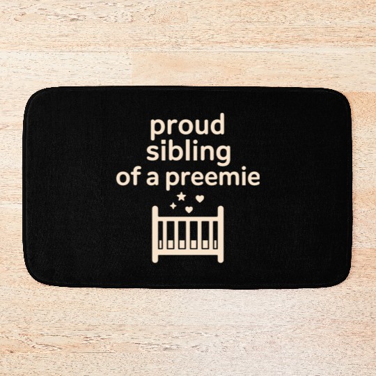 NICU Sibling Preemie Big Brother Big Sister Bath Mats