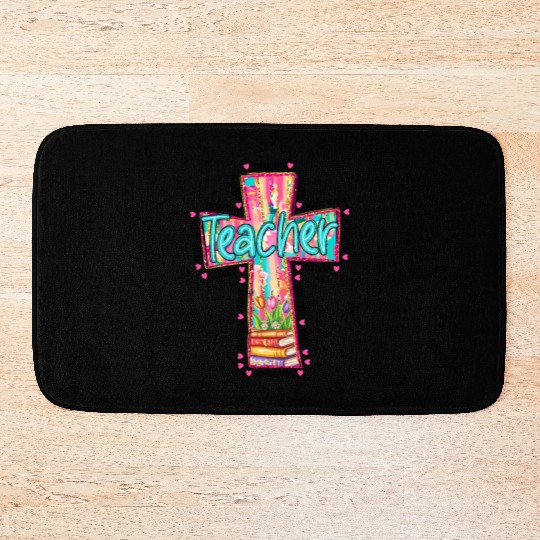 Christian Teacher Bible Verse Bath Mats
