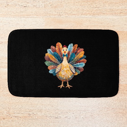 Coquette Thanksgiving Turkey Bath Mats