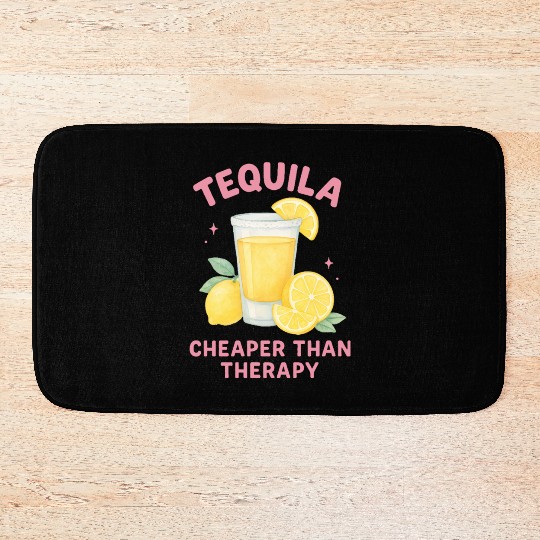 Tequila therapy Lemon Summer Bath Mats