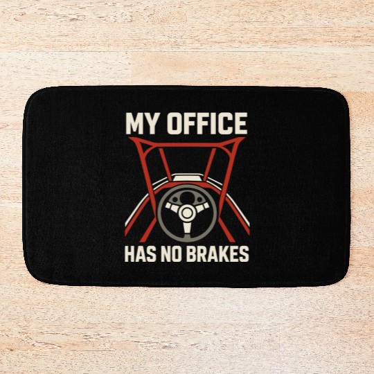 Sprint Car Racing Dirt Track Speed Oval Race Bath Mats