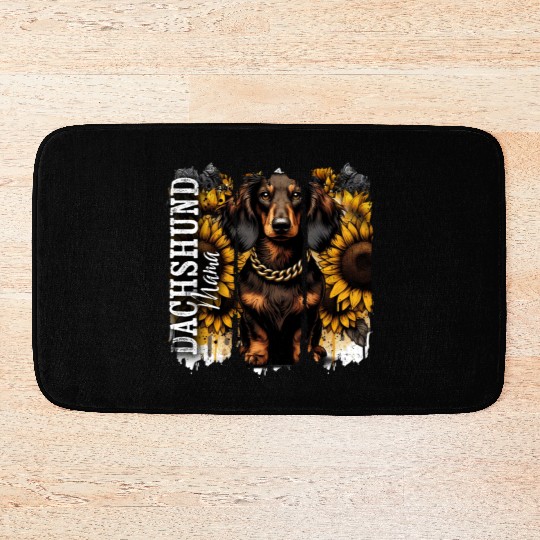 Dachshund Mama Bath Mats