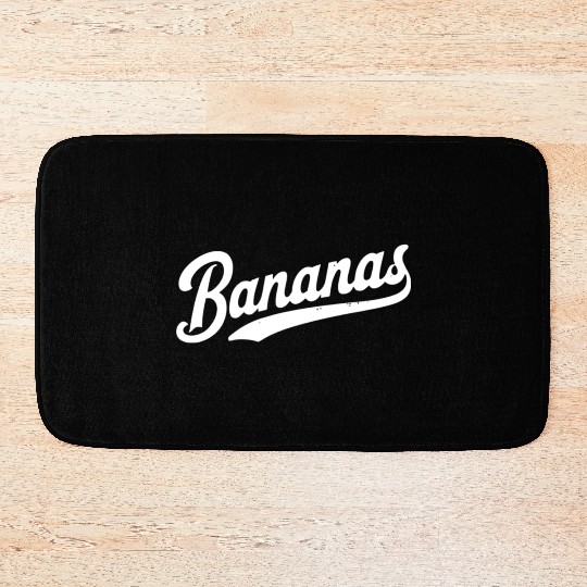 Bananas - Fun Vintage Style Fruit Bath Mats