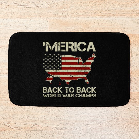 Merica Back to Back Champs Bath Mats